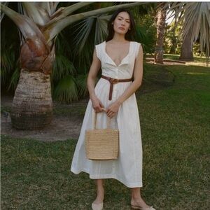 Doen Anneau dress in white